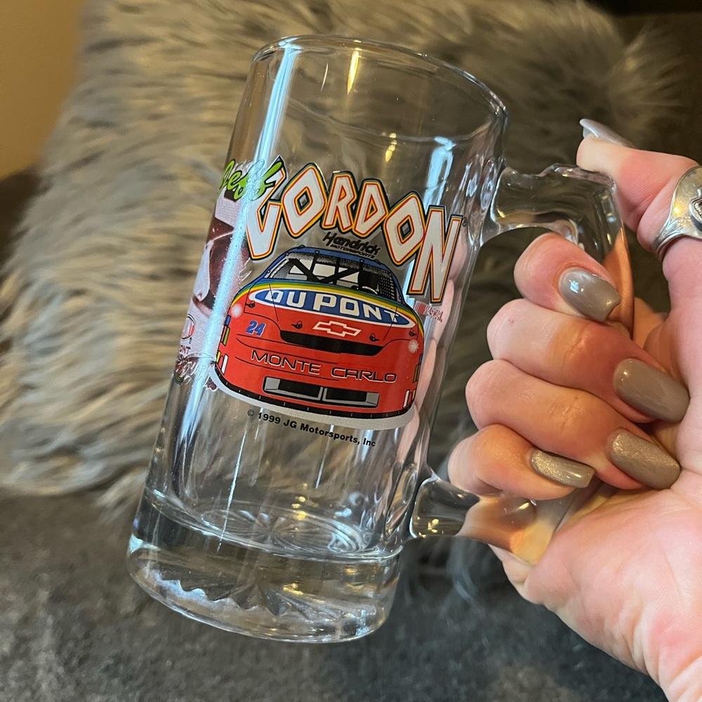 Jeff Gordon NASCAR Glass Novelty Mug